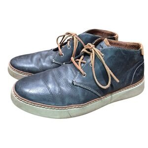 Sperry Top Sider Men's Chukka Boots Dark Gray Leather Lace Up Size 11.5